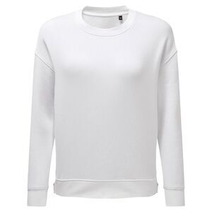 TriDri Womens/Ladies Recycled Zipped Sweatshirt / White